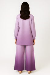 Georgette Ombre Lavendar Set